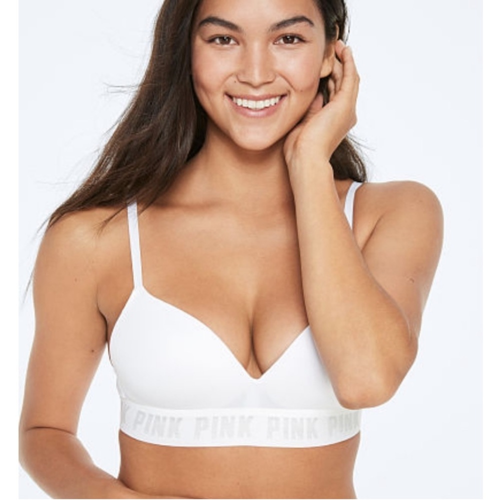 32D Pink Wear Everywhere Wireless Push-Up Bra